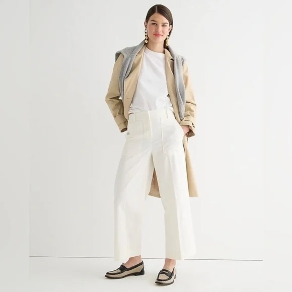 J. Crew Sydney Wide Leg Cropped Pant